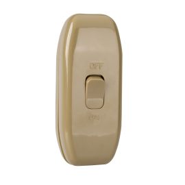 Jegs 5 Amp Double Pole Through Switch Gold