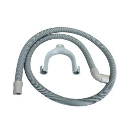 Beko Universal Washing Machine & Dishwasher Hose - 1.6 Metre - 19mm Bore Straight End - 22mm Bore 90 Degree End