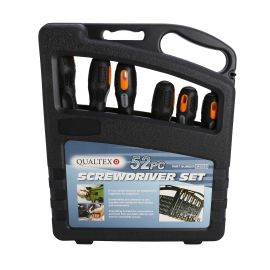 Tool Set Screwdriver Drill Bit Set with Soft Grip Handles (52 Piece)
