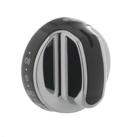 New World Cooker Main Oven Control Knob - Black & Chrome