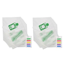 Vacuum Cleaner Microfibre Bag (Pack of 20) & Air Freshener Kit (Pack of 10) - Made To Fit Numatic Henry, Hetty, James, David, Harry, Basil Models - NVM1CH