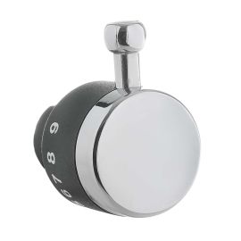 Cooker Main Oven Control Knob - Black & Chrome