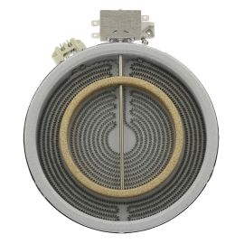 Cooker Large Ceramic Hob Hotplate Double Element - 700W/1700W
