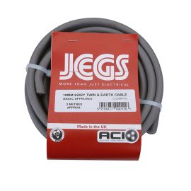 Jegs Twin & Earth Cable - 10mm - 2m