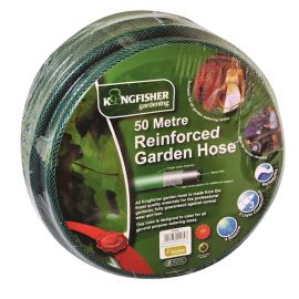 Kingfisher 50 Metre Braided Garden Water Hose