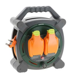 Jegs 13A 20M Cable Reel With 2 Weatherproof Sockets