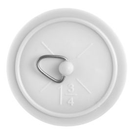 Jegs Sink Basin Plug - White