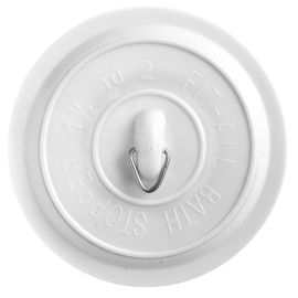 Jegs Sink Basin Plug - White