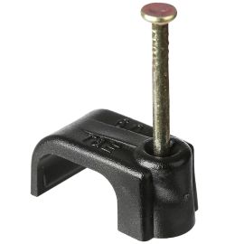 Jegs Box 50 6mm Shotgun Cable Flat Clips Black