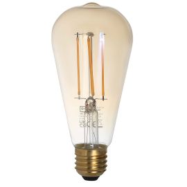 Crompton 5W LED Filament Light Bulb - ES ST64 Antique Bronze