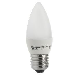 **9288**|CROMPTON 5.5W ES LED CANDLE THERM PLAS OPAL 6500K