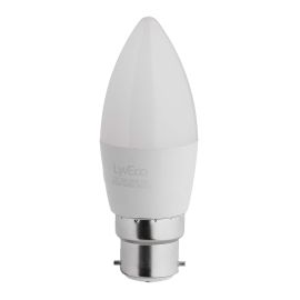 3686 LYVECO BC 6W LED 240V C37 CANDLE COOL WHITE