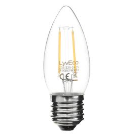 **4609**|LYVECO 2W ES LED FILAMENT CANDLE WARM WHITE