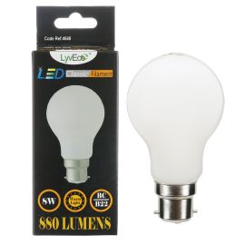 **4640**|LYVECO 8W BC OPAL LED FILAMENT GLS WARM WHITE