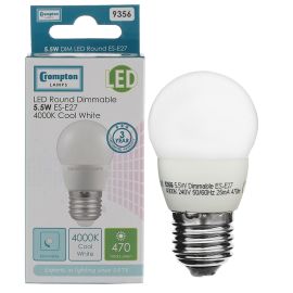 13605 LED Round Thermal Plastic Dimmable 5W 4000K ES-E27