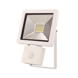 Lyveco 10W Led Slim Floodlight With Pir White