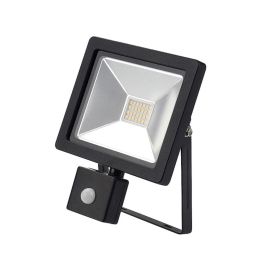 Lyveco 20W Led Slim Floodlight With Pir Black