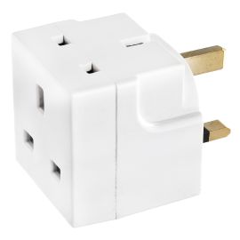 Jegs 2 Way Mains Plug In Adaptor - 13A