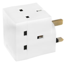 Jegs 3 Way Mains Adaptor Plug - 13 Amp