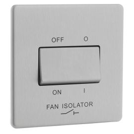 Nexus 3 Pole Fan Isolator Switch Stainless Steel