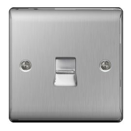 Nexus Telephone Master Socket Brushed St/Steel