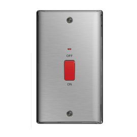 Nexus 45A Dp Switch With Neon Double Plate Brush S