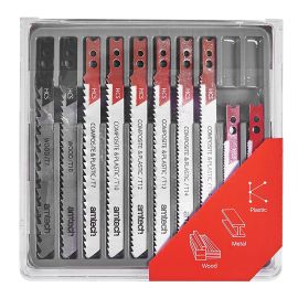 Jegs 10 Piece Jigsaw Blade Set (Black And Decker) Fit