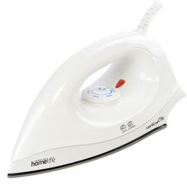Jegs 1200W Dry Iron - Non Stick Soleplate - White