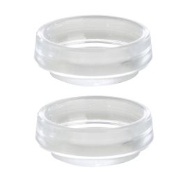 Jegs Small Castor Cups - Clear (Pack of 4)