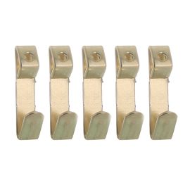 Jegs Brass Picture Hooks - No.1 (Pack of 5)