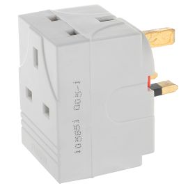 Jegs 13 Amp 3 Way Fused Plug Adaptor