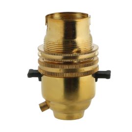 Jegs Brass Lamp Holder - Push Bar - BC