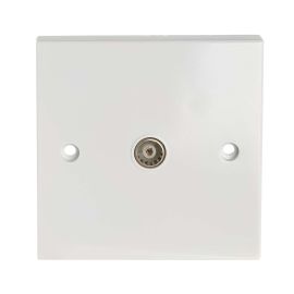 Jegs Flush Coax Socket - 1 Gang