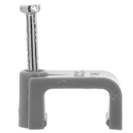 Jegs Twin Earth Cable Clips - 6mm - Grey 