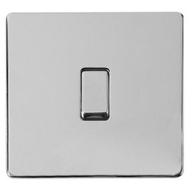 Nexus Wall Switch - 1 Gang - 2 Way - Polished Chrome