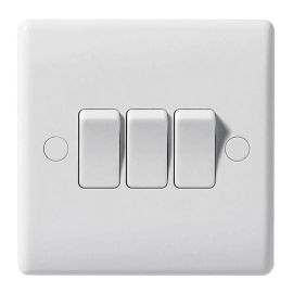 Nexus Wall Switch - 3 Gang - 2 Way