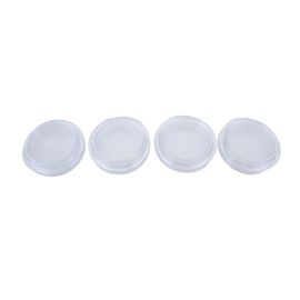 Jegs Large Castor Cups - Clear (Pack of 4)