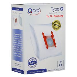 Siemens Type G ALL Vacuum Cleaner Microfibre Dust Bags & Filters - 17003048 (Pack of 4 + 2 Filters)