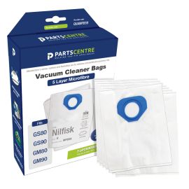 Nilfisk Vacuum Cleaner Microfibre Bag - 82095000 (Pack of 5)
