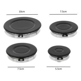 Indesit Cooker Oven Hob Burner Cap And Flame Head Kit - Set of 4