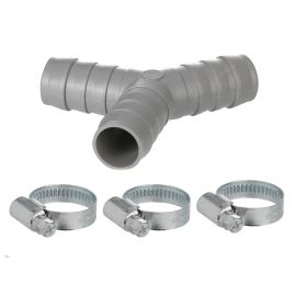 Beko Dishwasher Drain Hose Connector 3 Way And Clips