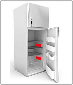 Find your fridge / freezer model number