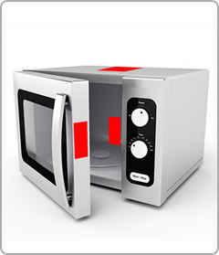 find your microwave model number